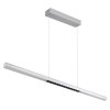 Globo Cody Hanglamp LED Aluminium gebürstet, Wit, 1-licht