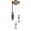 Globo Annika Hanglamp Bruin, 3-lichts