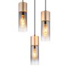Globo Annika Hanglamp Bruin, 3-lichts
