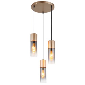Globo Annika Hanglamp Bruin, 3-lichts