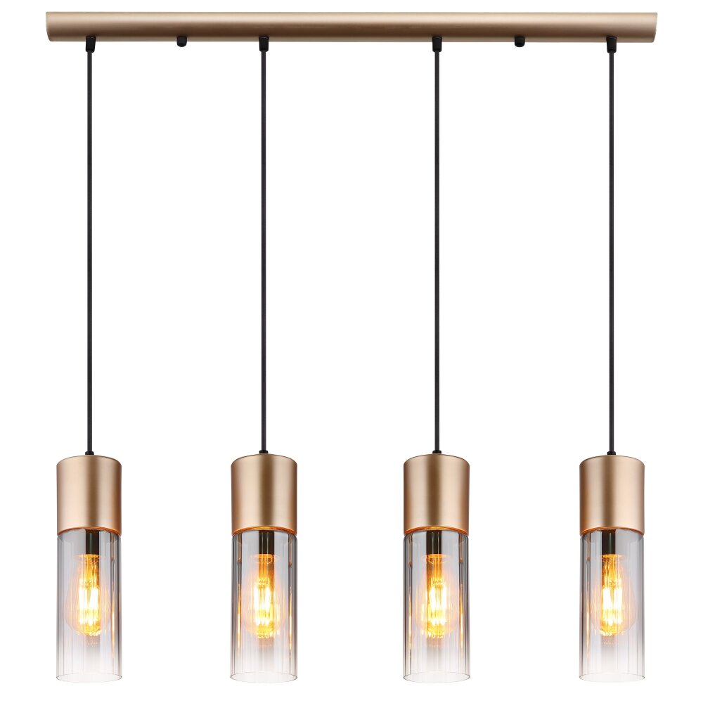 Globo Annika Hanglamp Bruin, 4-lichts