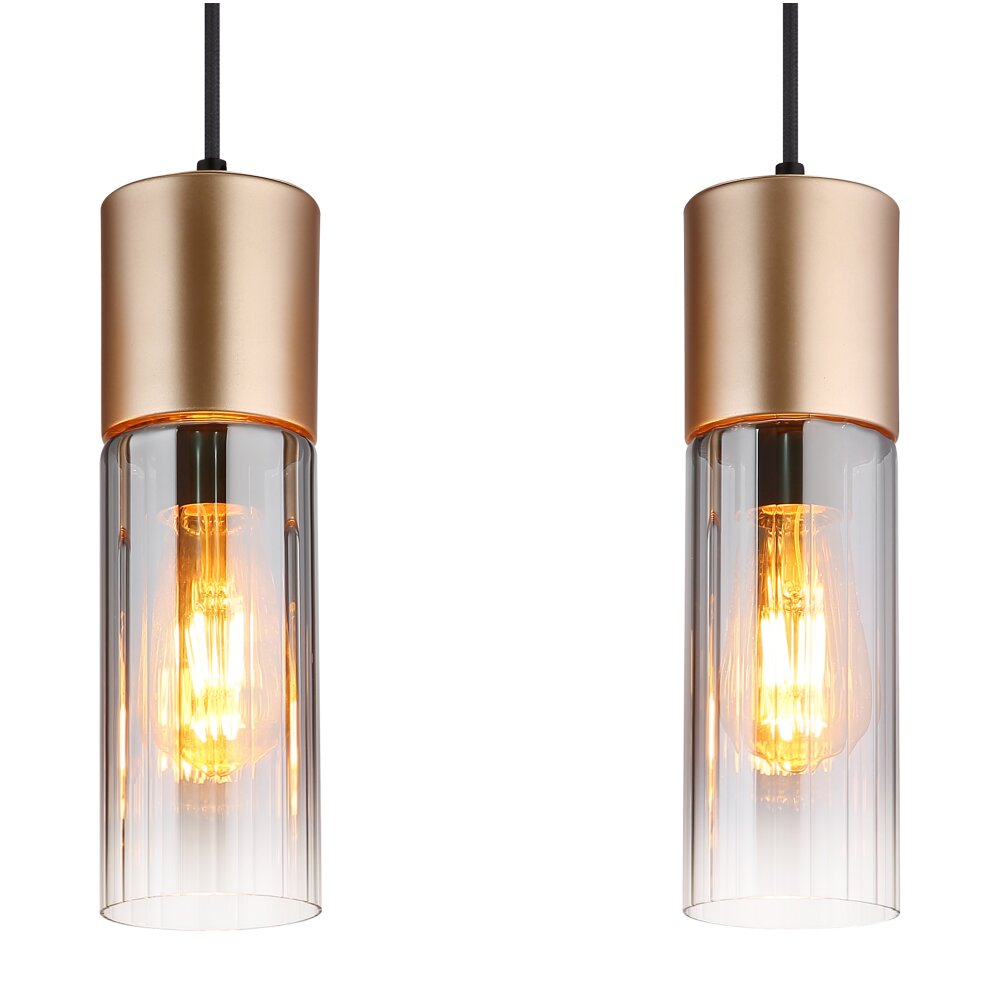 Globo Annika Hanglamp Bruin, 4-lichts