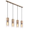 Globo Annika Hanglamp Bruin, 4-lichts
