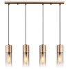 Globo Annika Hanglamp Bruin, 4-lichts
