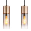 Globo Annika Hanglamp Bruin, 4-lichts