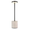Globo Polina Tafellamp LED Chroom, Grijs, Zwart, 1-licht