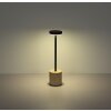 Globo Polina Tafellamp LED Chroom, Grijs, Zwart, 1-licht