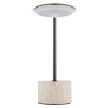 Globo Laurena Tafellamp LED Chroom, Grijs, Zwart, 1-licht