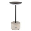 Globo Laurena Tafellamp LED Chroom, Grijs, Zwart, 1-licht
