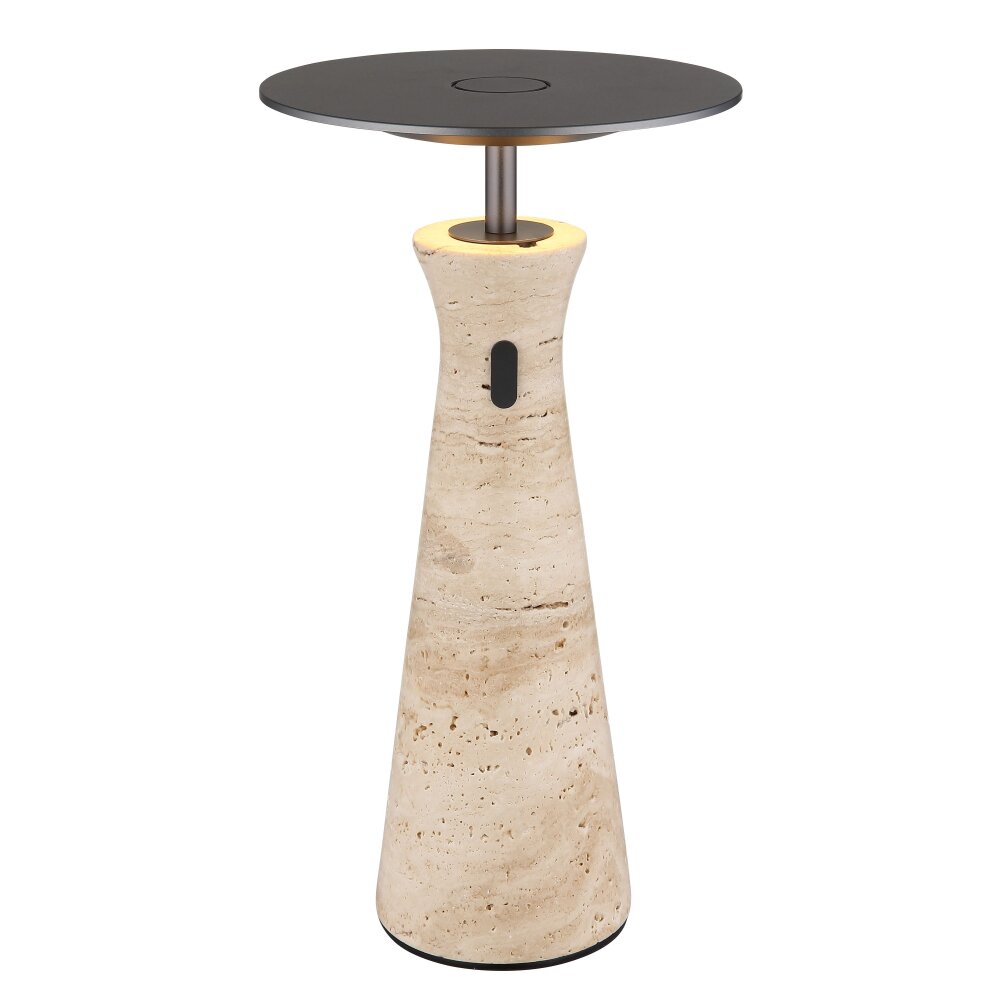 Globo Travertin Tafellamp LED Grijs, 1-licht main product photo