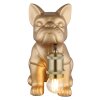 Globo Dogo Tafellamp Goud, 1-licht
