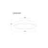 Globo Doro Plafondlamp LED Grijs, Zilver, 1-licht