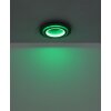 Globo Jayden Plafondlamp LED Zwart, 1-licht, Afstandsbediening, Kleurwisselaar