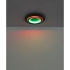 Globo Jayden Plafondlamp LED Zwart, 1-licht, Afstandsbediening, Kleurwisselaar
