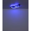 Globo Jayden Plafondlamp LED Grijs, Zwart, 1-licht, Afstandsbediening, Kleurwisselaar