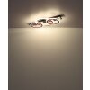Globo Jayden Plafondlamp LED Grijs, Zwart, 1-licht, Afstandsbediening, Kleurwisselaar