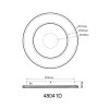 Globo Marsh Plafondlamp LED Zwart, 1-licht, Afstandsbediening