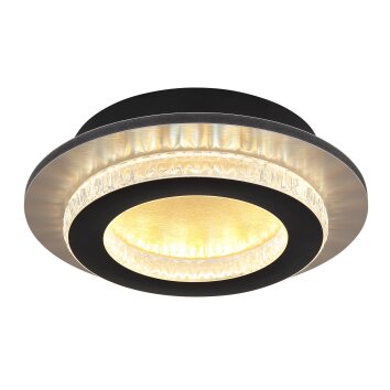 Globo Jayden Plafondlamp LED Goud, Zwart, 1-licht
