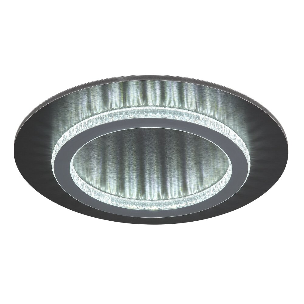 Globo Jayden Plafondlamp LED Antraciet, Zwart, 1-licht