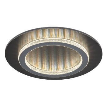 Globo Jayden Plafondlamp LED Antraciet, Zwart, 1-licht