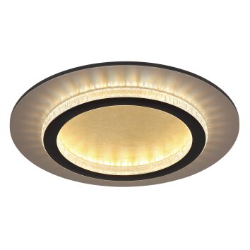 Globo Jayden Plafondlamp LED Goud, Zwart, 1-licht