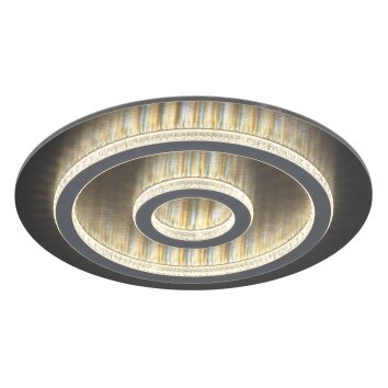 Globo Jayden Plafondlamp LED Antraciet, Zwart, 1-licht, Afstandsbediening