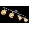 Globo Zachery Plafondlamp Nikkel mat, 4-lichts