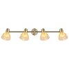 Globo Zachery Plafondlamp Messing, 4-lichts