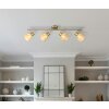 Globo Zachery Plafondlamp Messing, 4-lichts