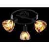 Globo Zachery Plafondlamp Zwart, 3-lichts