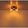 Globo Zachery Plafondlamp Zwart, 3-lichts