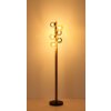 Globo Riha Staande lamp Donkerbruin, Zwart, 6-lichts