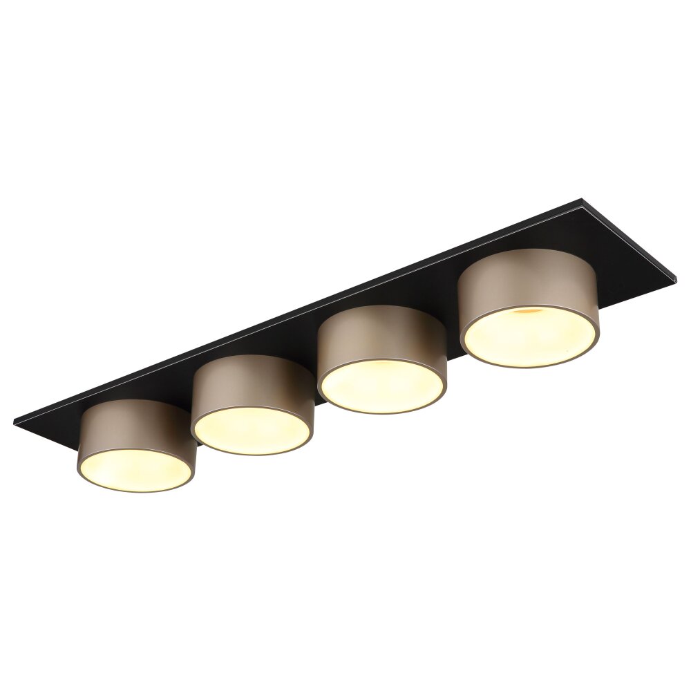 Globo Raymond Plafondlamp LED Antraciet, Zwart, 1-licht main product photo