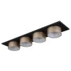 Globo Raymond Plafondlamp LED Antraciet, Zwart, 1-licht
