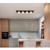 Globo Raymond Plafondlamp LED Antraciet, Zwart, 1-licht