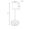 Globo Dixon Tafellamp LED Zwart, 1-licht