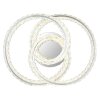 Globo Mucky Plafondlamp LED Chroom, 1-licht, Afstandsbediening