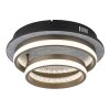 Globo Della Plafondlamp LED Zwart, 1-licht