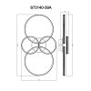 Globo Grouni Plafondlamp LED Titan, 1-licht