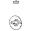 Globo Neil Hanglamp LED Chroom, 1-licht, Afstandsbediening