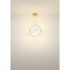 Globo Neil Hanglamp LED Goud, 1-licht, Afstandsbediening