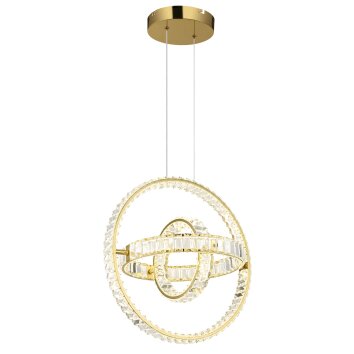 Globo Neil Hanglamp LED Goud, 1-licht, Afstandsbediening