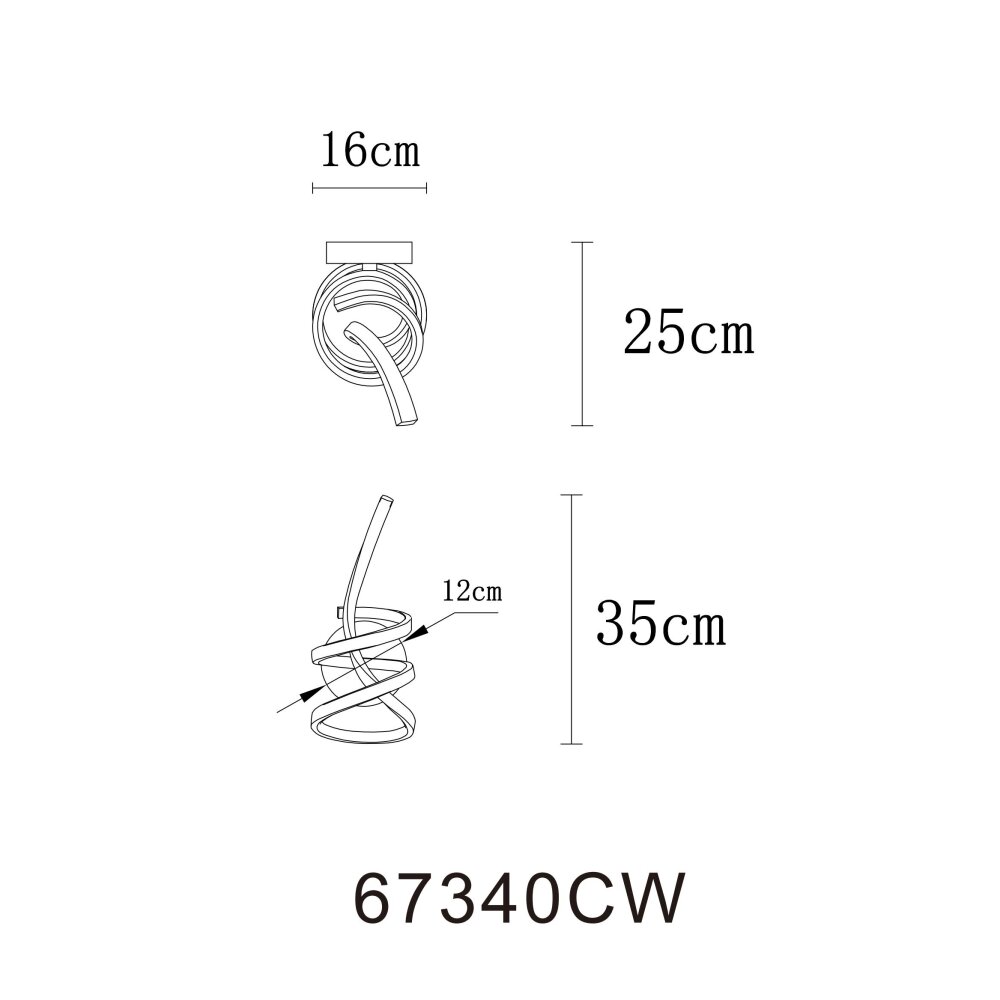 Globo Iduna Plafondlamp LED Chroom, 1-licht