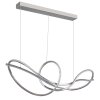 Globo Iduna Hanglamp LED Chroom, 1-licht, Afstandsbediening