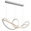 Globo Iduna Hanglamp LED Chroom, 1-licht, Afstandsbediening