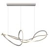 Globo Iduna Hanglamp LED Chroom, 1-licht, Afstandsbediening