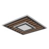 Globo Woody Plafondlamp LED Natuurlijke kleuren, Zwart, 1-licht