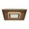 Globo Woody Plafondlamp LED Natuurlijke kleuren, Zwart, 1-licht