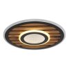 Globo Woody Plafondlamp LED Natuurlijke kleuren, Zwart, 1-licht