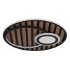Globo Woody Plafondlamp LED Natuurlijke kleuren, Zwart, 1-licht